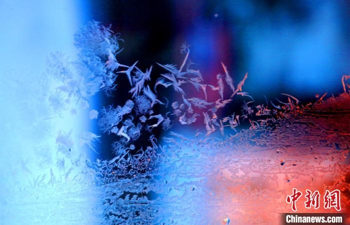 點(diǎn)點(diǎn)冰花像一個(gè)個(gè)小精靈?！O書程 攝