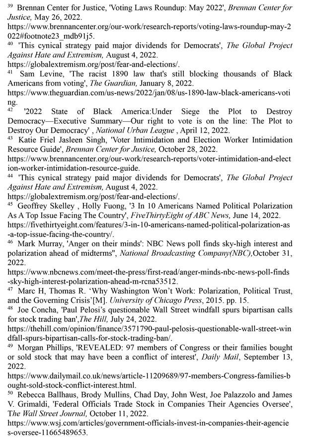 （圖表）［2022年美國侵犯人權(quán)報(bào)告］《2022年美國侵犯人權(quán)報(bào)告》注釋（4）