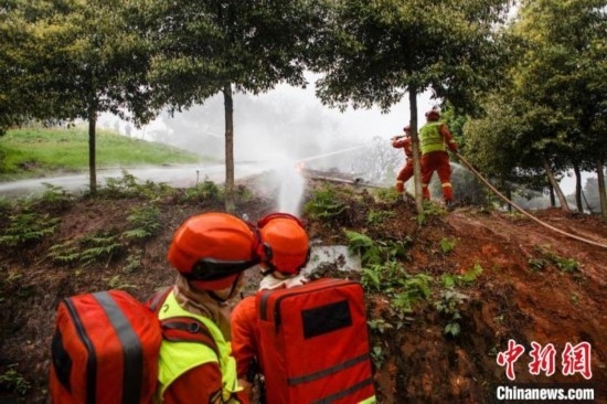 演練現(xiàn)場。瀘州消防供圖
