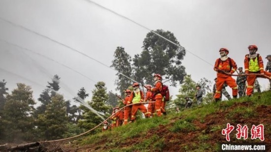 演練現(xiàn)場。瀘州消防供圖