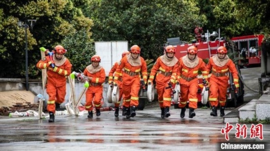 演練現(xiàn)場。瀘州消防供圖