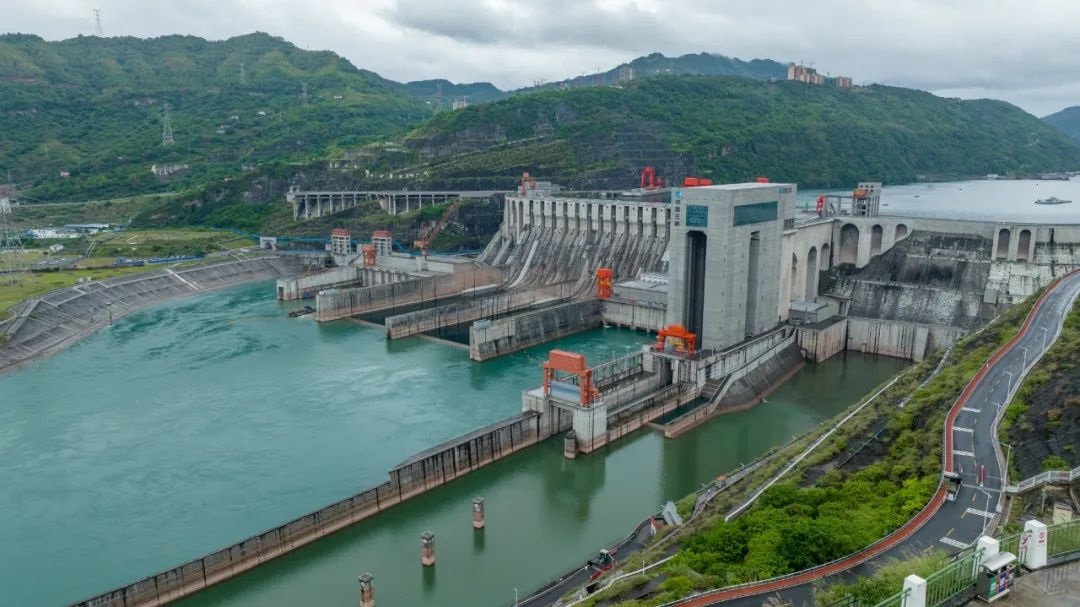 航拍向家壩升船機(jī)。受訪者供圖