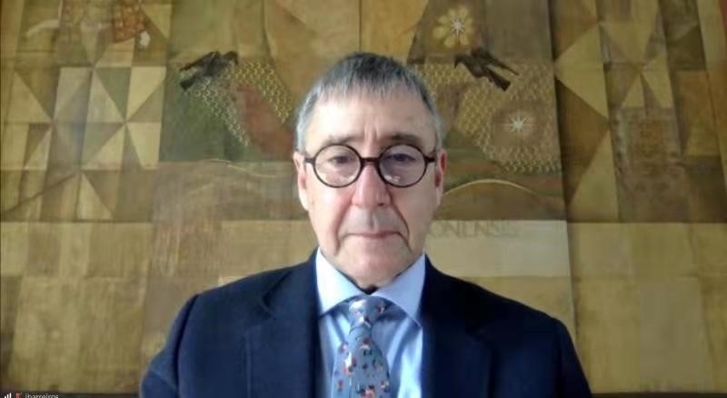 里斯本大學(xué)孔子學(xué)院葡方院長(zhǎng)若昂·巴雷羅。中國(guó)駐葡萄牙大使館供圖