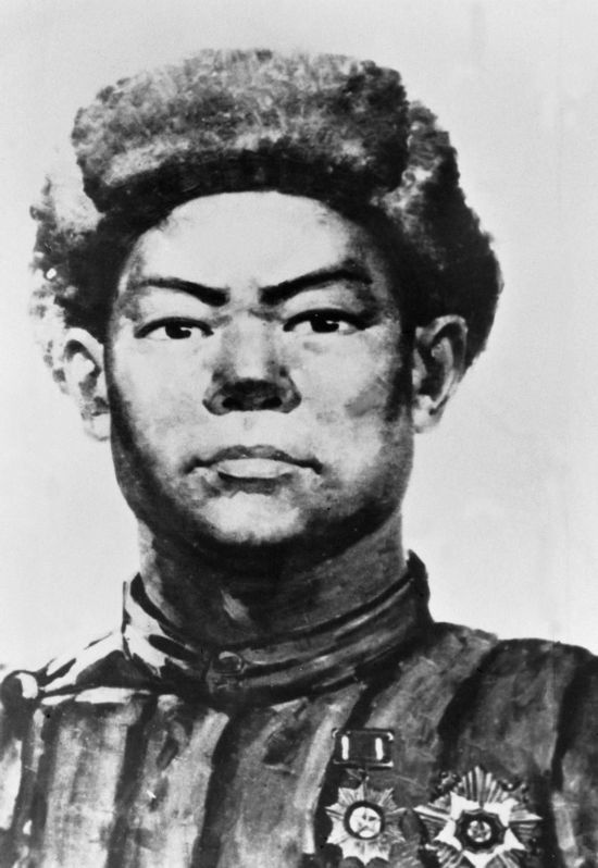 這是黃繼光像。新華社發(fā)（資料照片）