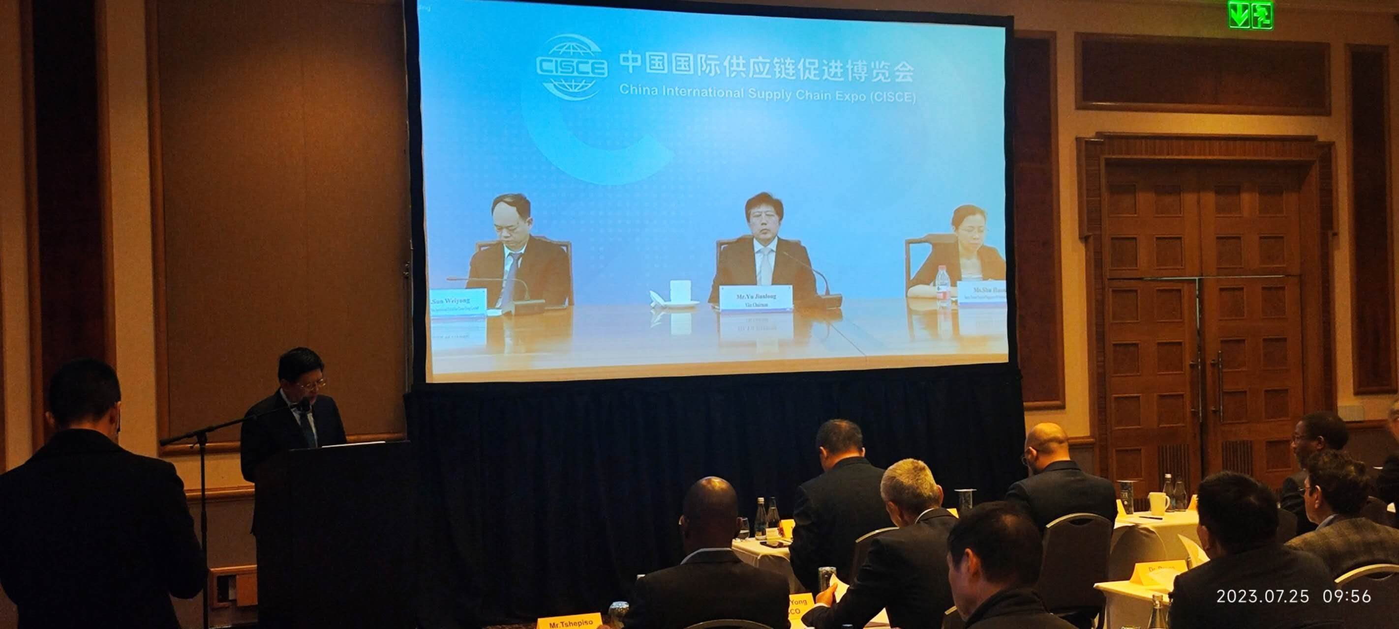 唐中東總領事致辭。圖片來源：貿(mào)促會