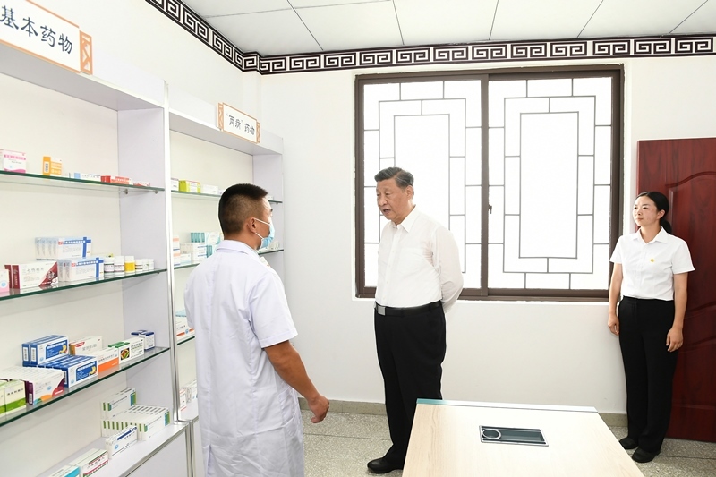 2022年6月8日，習(xí)近平總書記在四川眉山東坡區(qū)太和鎮(zhèn)永豐村考察。