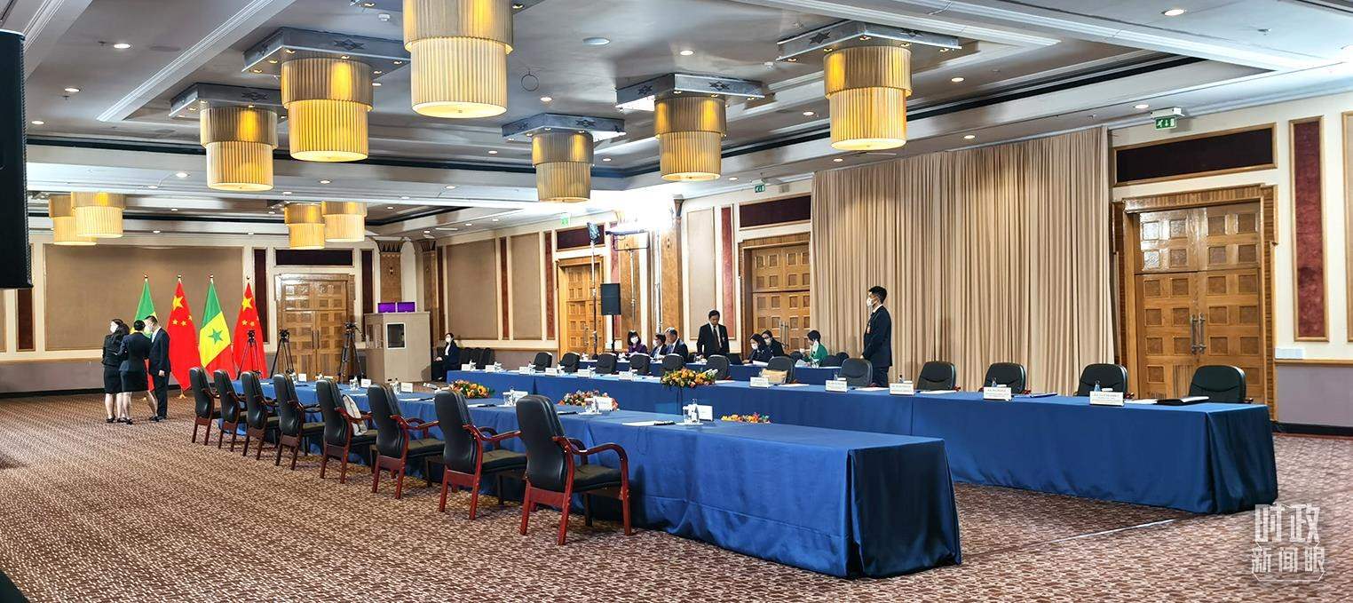 △23日下午，4場(chǎng)會(huì)見(jiàn)在這里舉行。（總臺(tái)央視記者郭鴻拍攝）