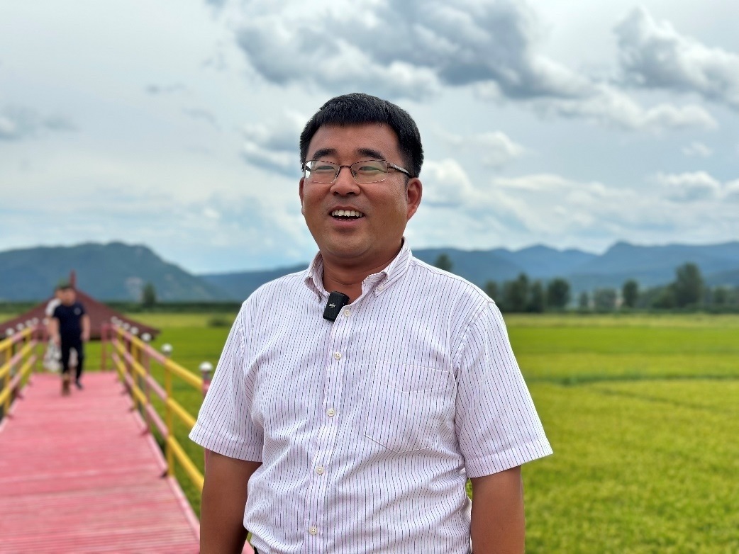 和龍市東城鎮(zhèn)光東村村書記金憲。人民網(wǎng)記者 金洪花 攝
