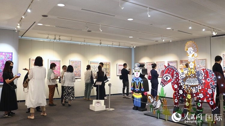 到場(chǎng)民眾觀看展覽。人民網(wǎng) 許可攝