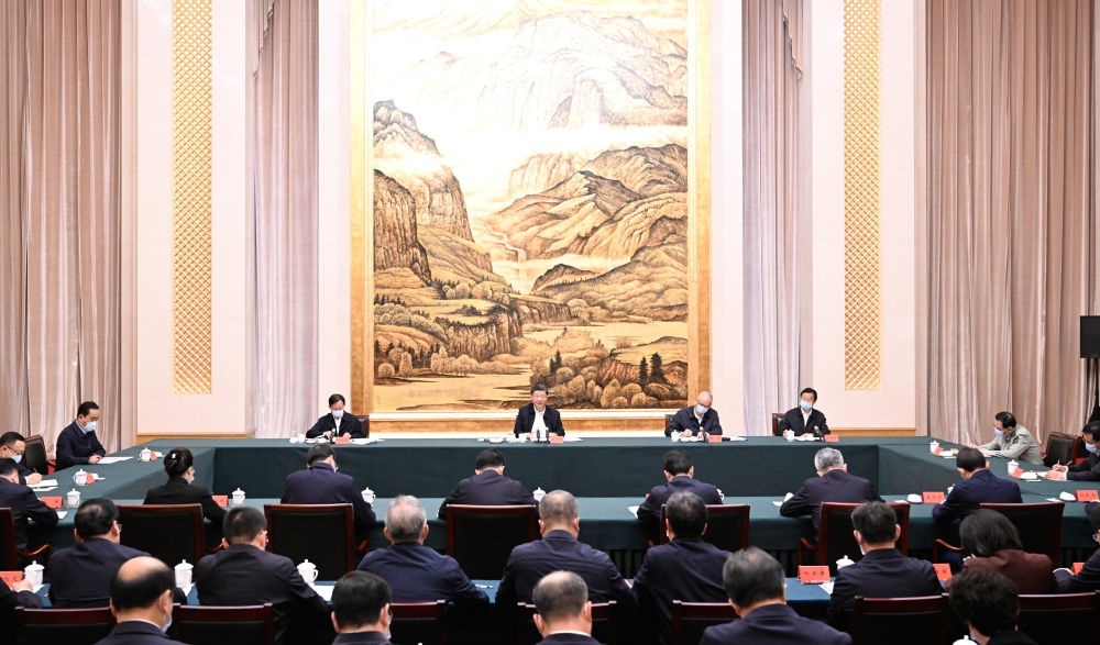  2023年5月17日上午，習(xí)近平在西安聽取陜西省委和省政府工作匯報并發(fā)表重要講話。