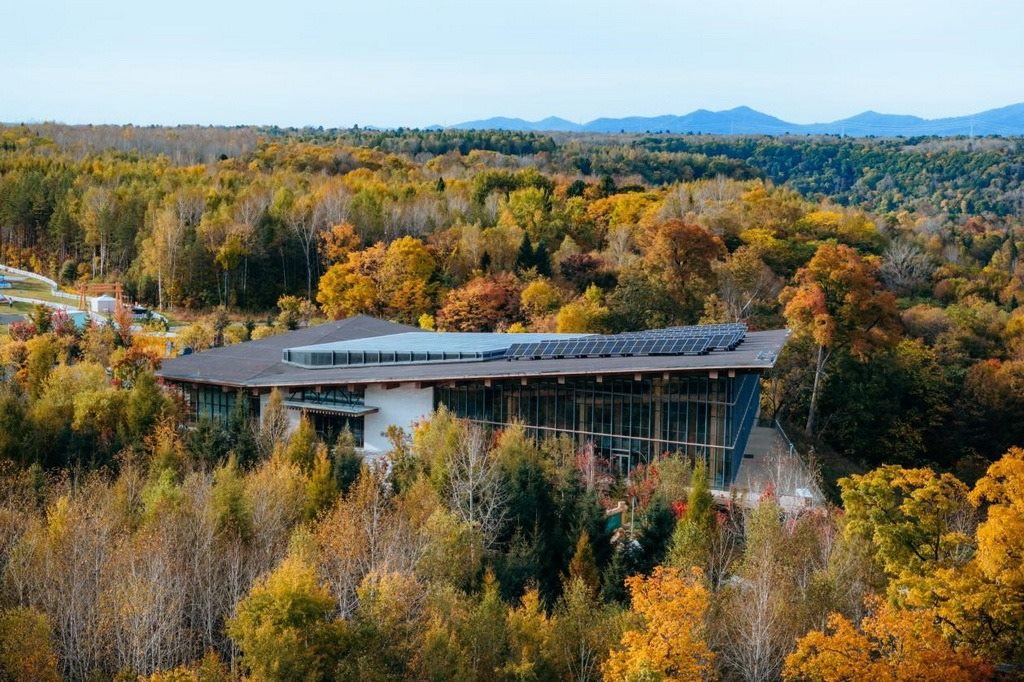 園區(qū)在多棟建筑上都安裝有分布式光伏發(fā)電設(shè)施。邱活攝