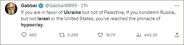 巴以爆發(fā)新沖突后，他再指西方“雙標(biāo)”