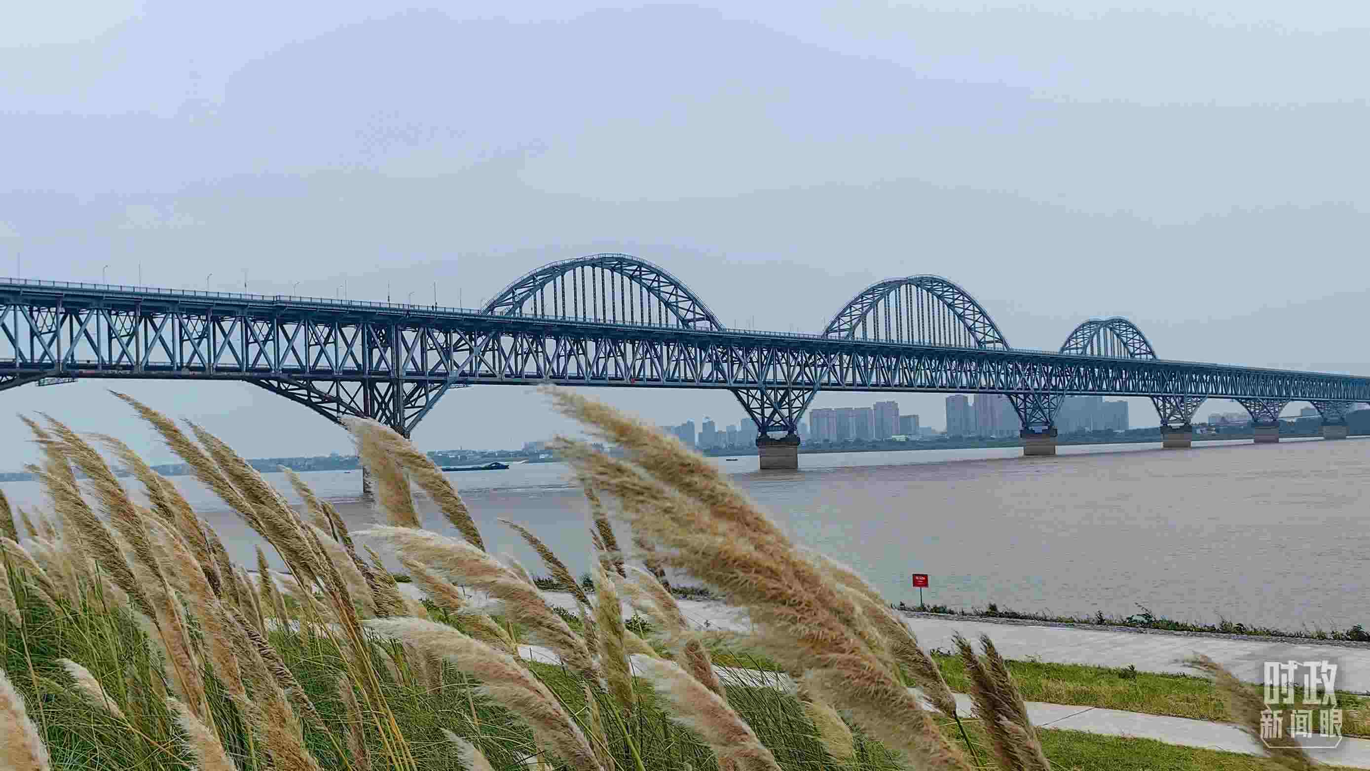 △長江國家文化公園九江城區(qū)段。（總臺(tái)央視記者段德文拍攝）