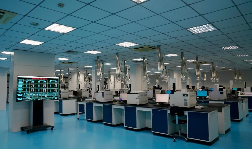 近日拍攝的公司檢驗計量中心。新華社記者 胡晨歡 攝