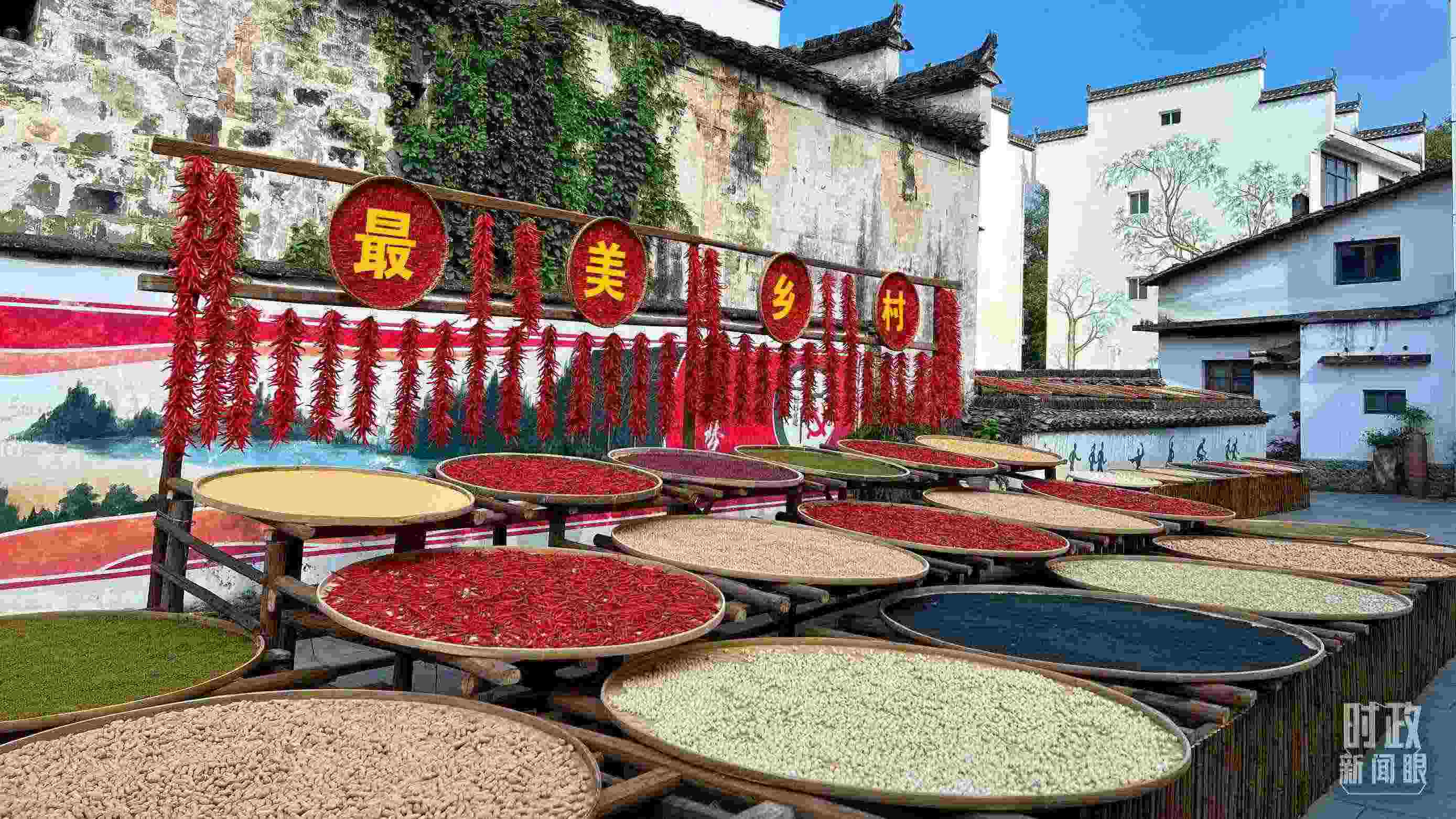 △婺源縣秋口鎮(zhèn)王村石門(mén)自然村。（總臺(tái)央視記者程鋮拍攝）