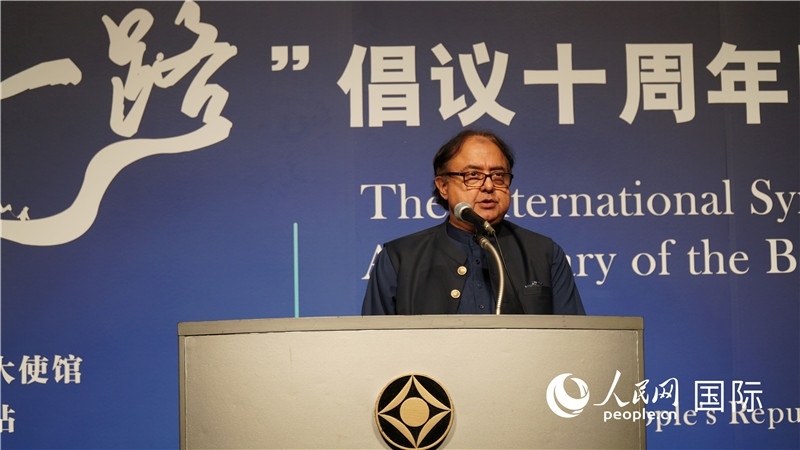 巴基斯坦駐日大使塔拉爾發(fā)言。人民網(wǎng) 蔣曉辰攝