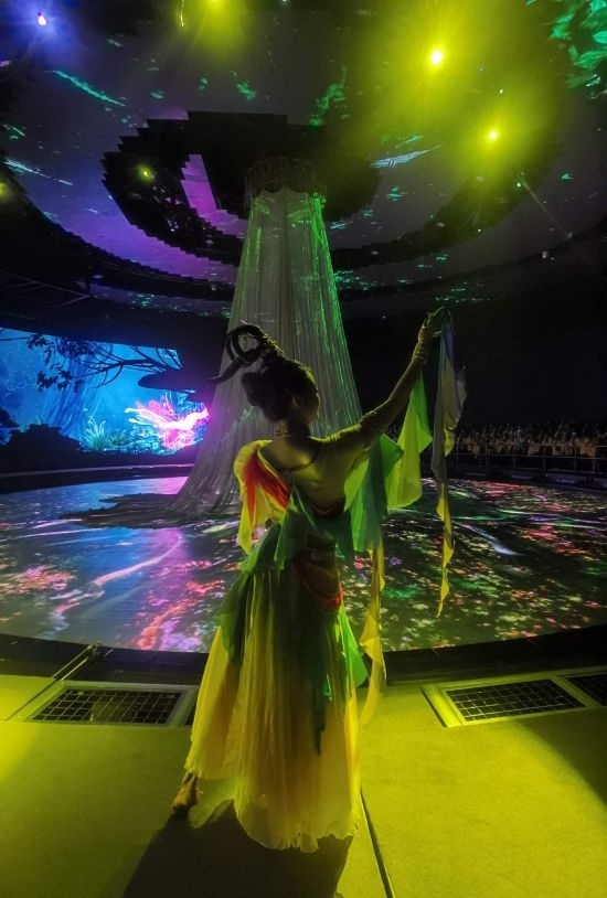 《天釀》演出場(chǎng)景。本報(bào)記者常雯宜攝