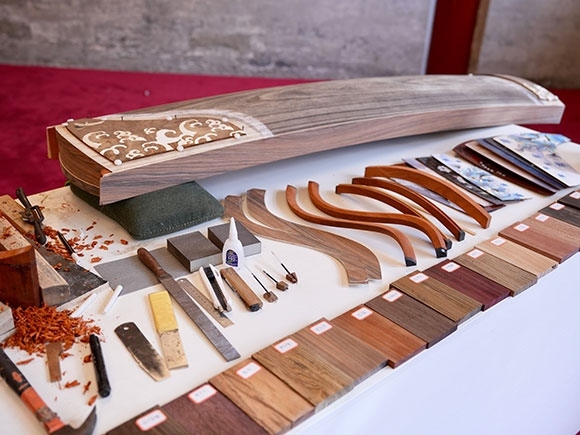 蘭考古箏制作展示。中央音樂(lè)學(xué)院供圖