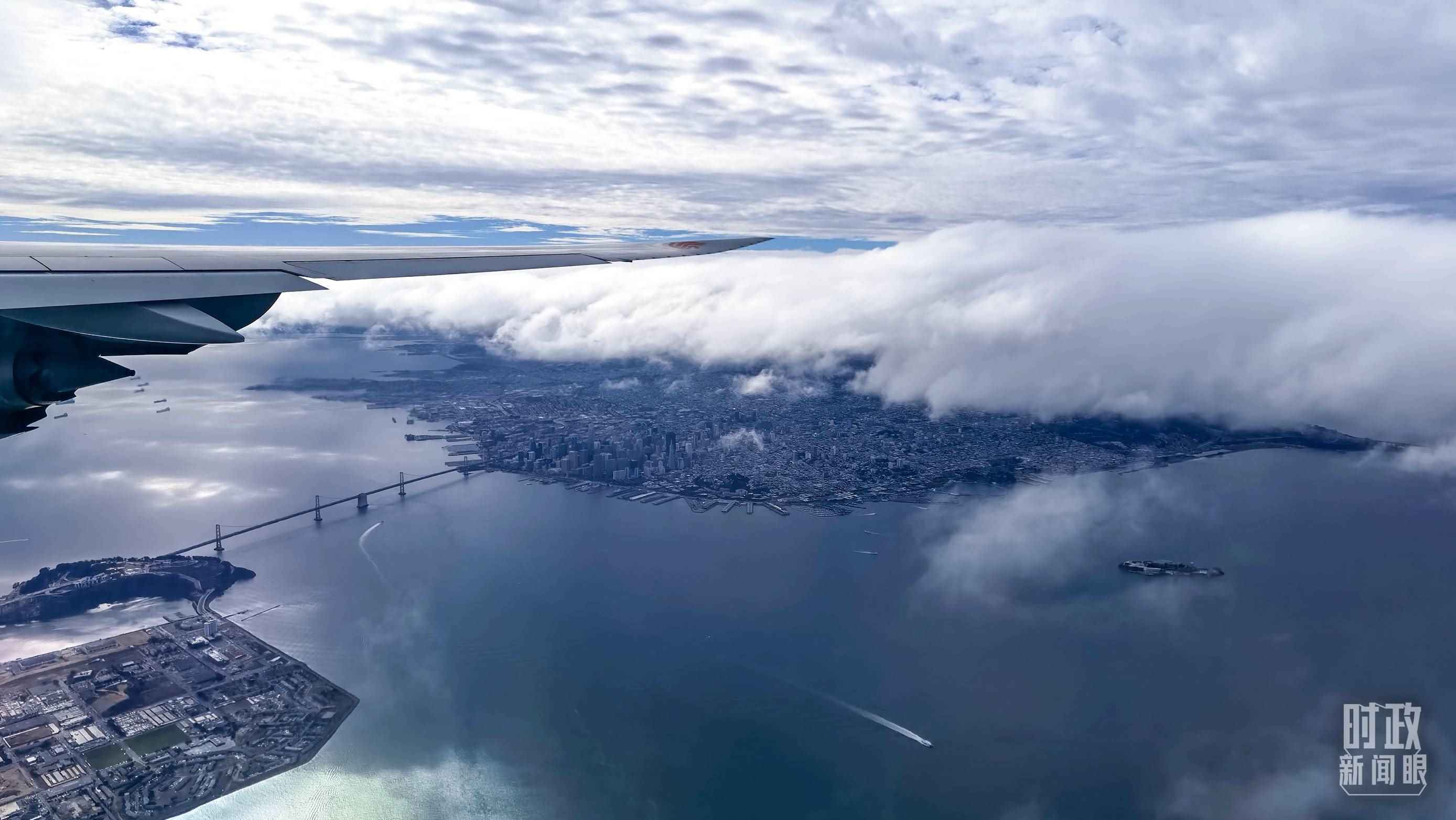 △俯瞰舊金山。（總臺央視記者馬亞陽拍攝）