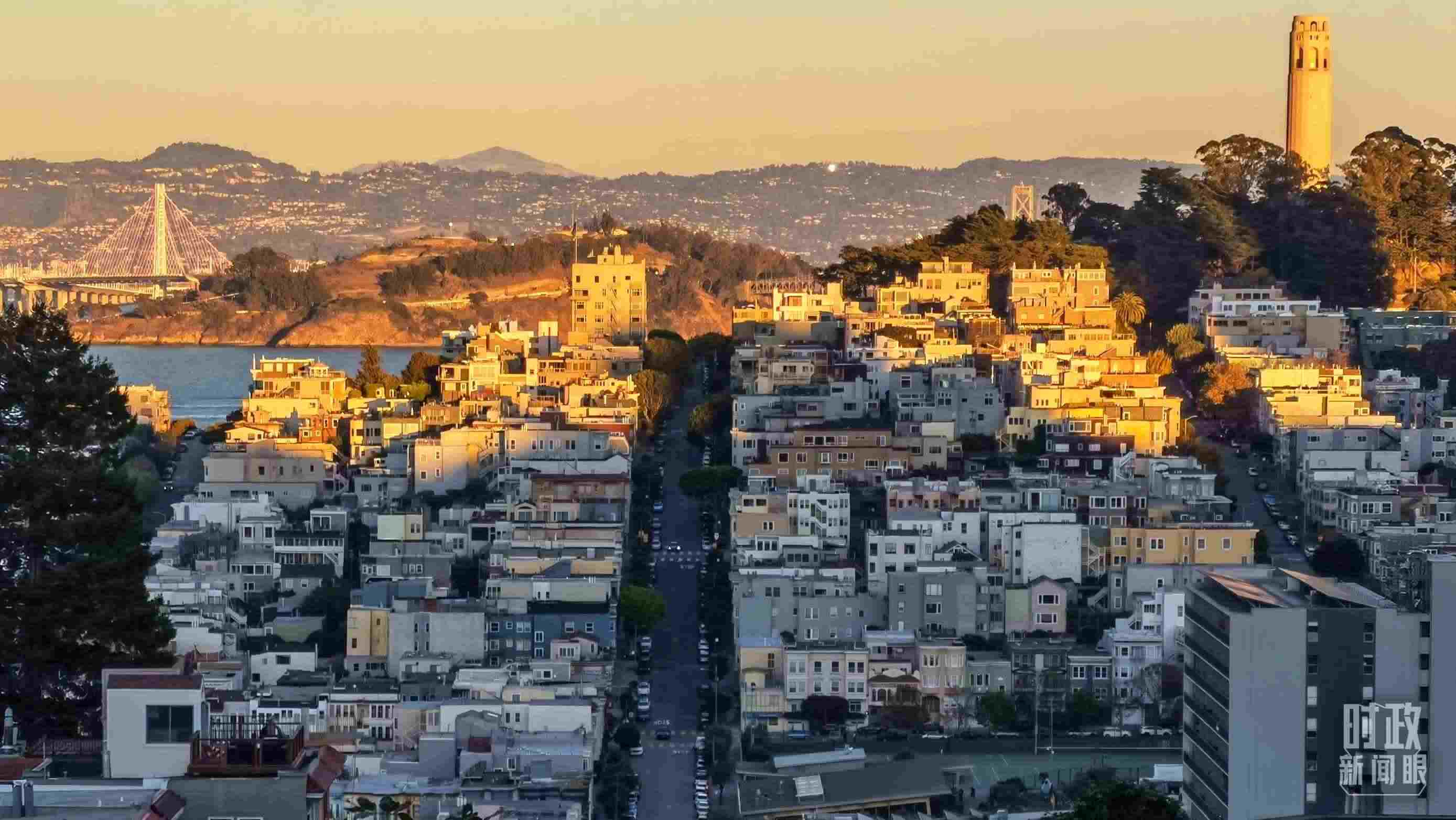 △舊金山街景。（總臺央視記者石丞拍攝）