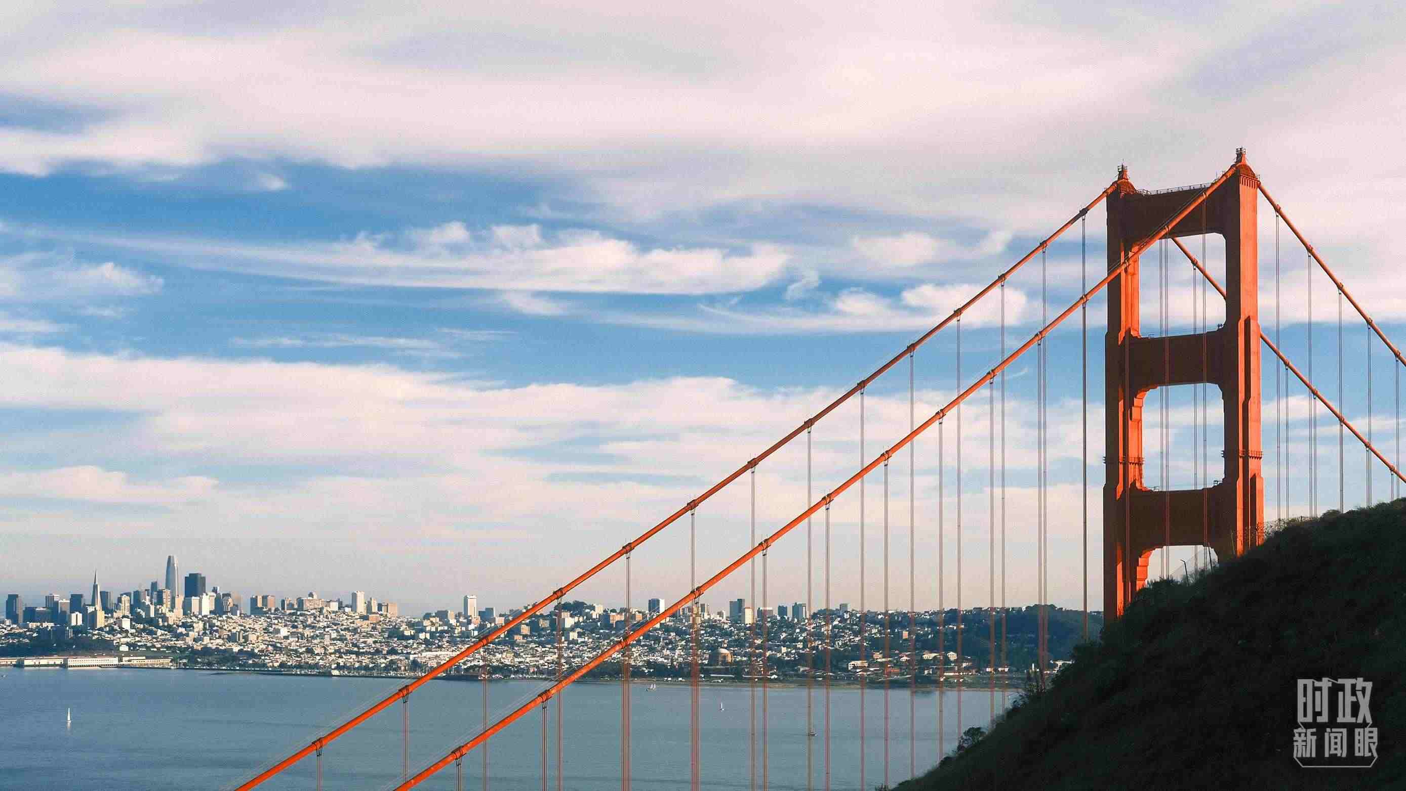 舊金山，金門大橋。（總臺央視記者盧心雨拍攝）