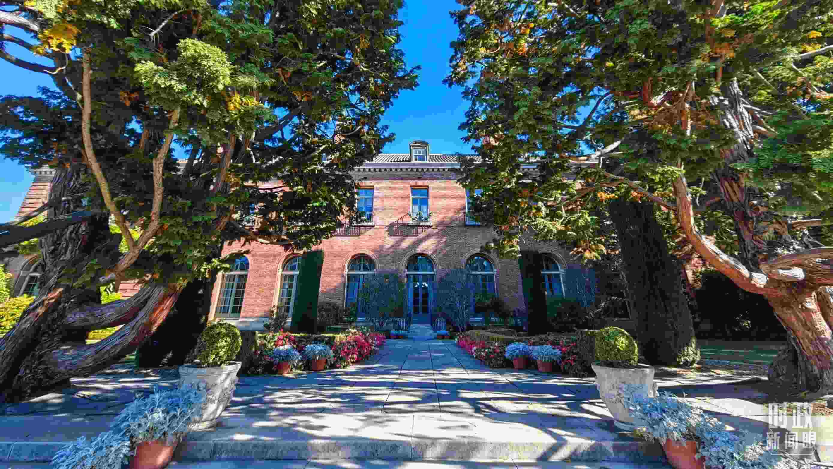 中美元首會晤在斐洛里莊園舉行。（總臺央視記者張曉鵬拍攝）