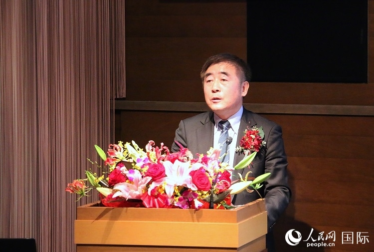 科盟會(huì)長楊克儉發(fā)表致辭。人民網(wǎng) 許可攝