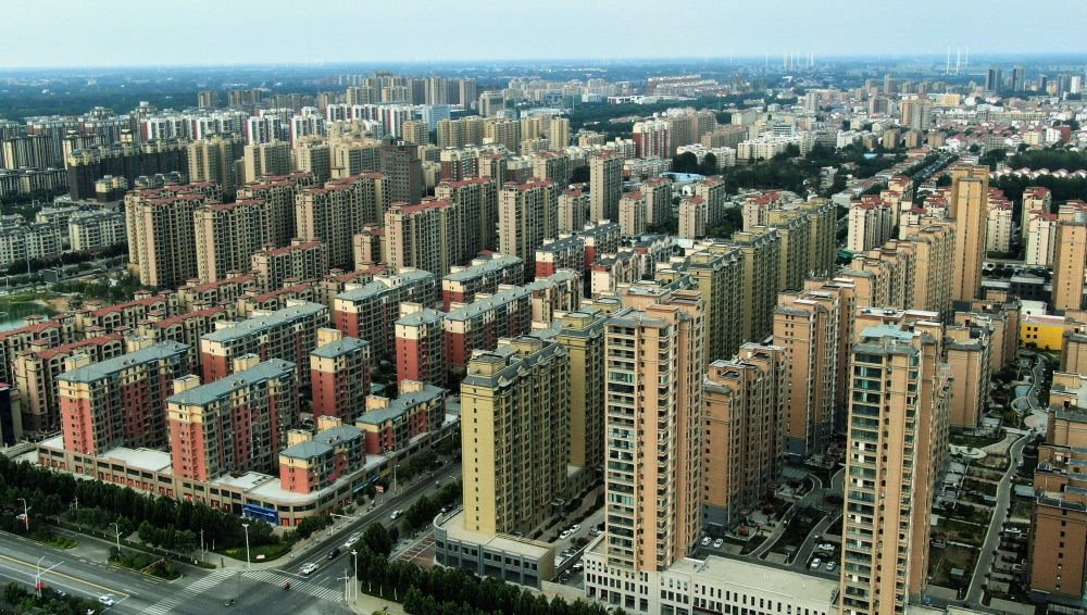 這是2021年6月23日拍攝的蘭考縣縣城（無人機(jī)照片）。新華社記者 李安 攝