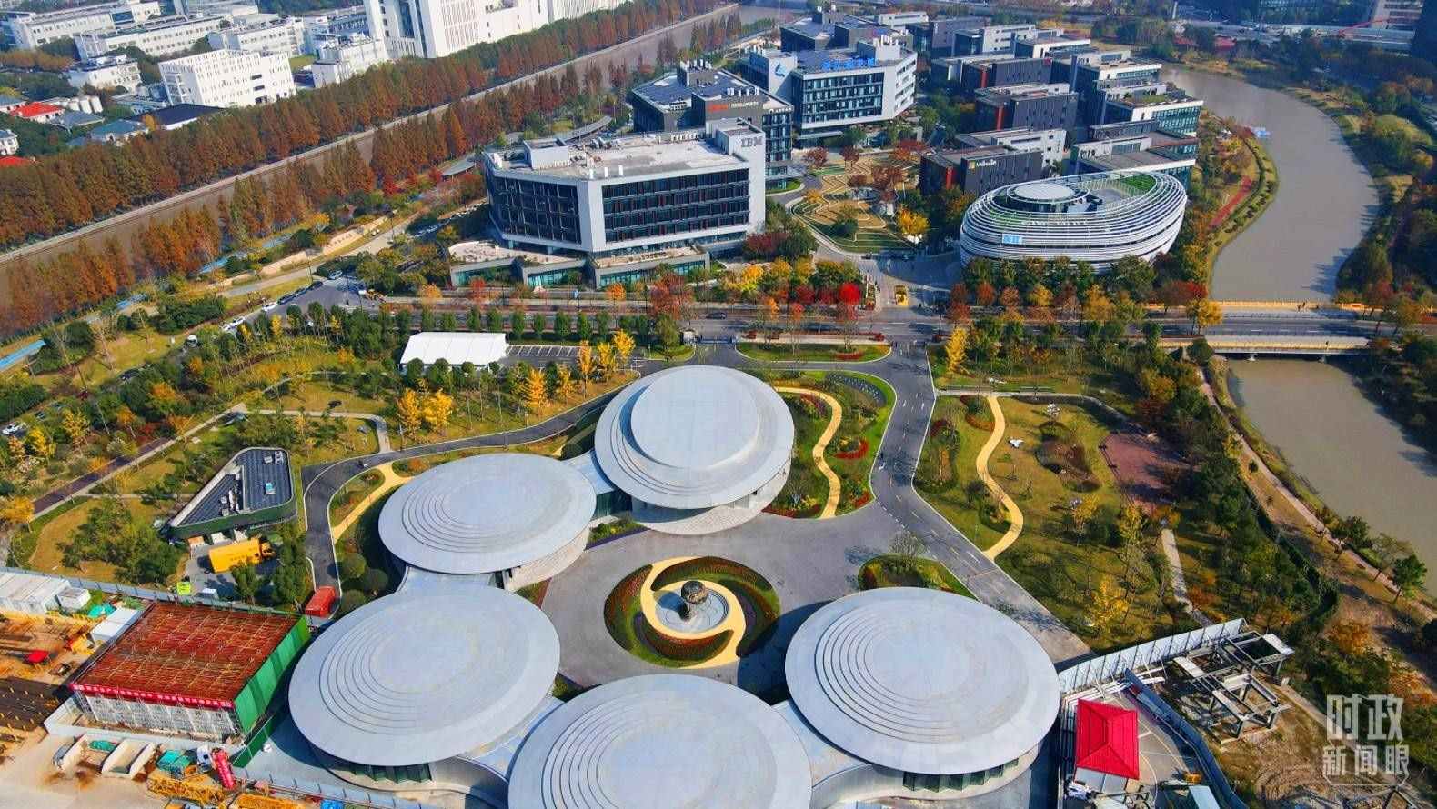 △張江科學城未來公園。（總臺央視記者范凱拍攝）