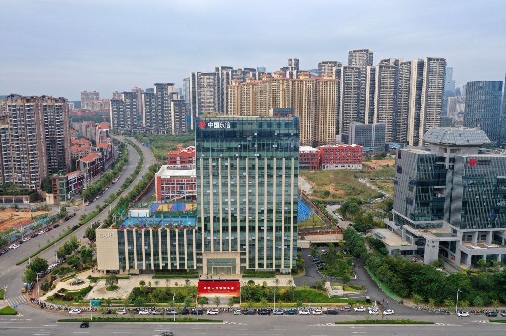 中國(guó)—東盟信息港（無(wú)人機(jī)照片）。