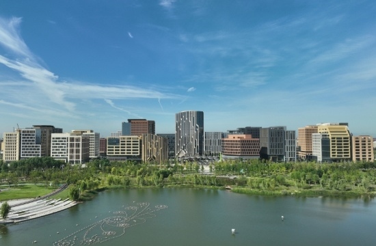 雄安新區(qū)容東片區(qū)。人民網(wǎng)記者 李兆民攝