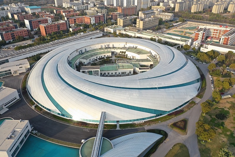 2019年3月12日，航拍上海光源項(xiàng)目。