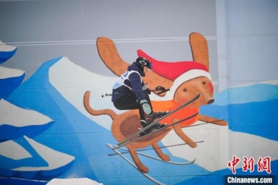 12月22日，云南省第一屆冬季運(yùn)動(dòng)會(huì)在昆明開(kāi)幕。圖為選手在公開(kāi)組男子自由式滑雪雪上技巧比賽中。中新社記者 劉冉陽(yáng) 攝