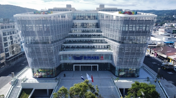 圖為中國(guó)援建薩爾瓦多國(guó)家圖書(shū)館實(shí)景。 圖片由中國(guó)援薩爾瓦多國(guó)家圖書(shū)館項(xiàng)目施工技術(shù)組提供