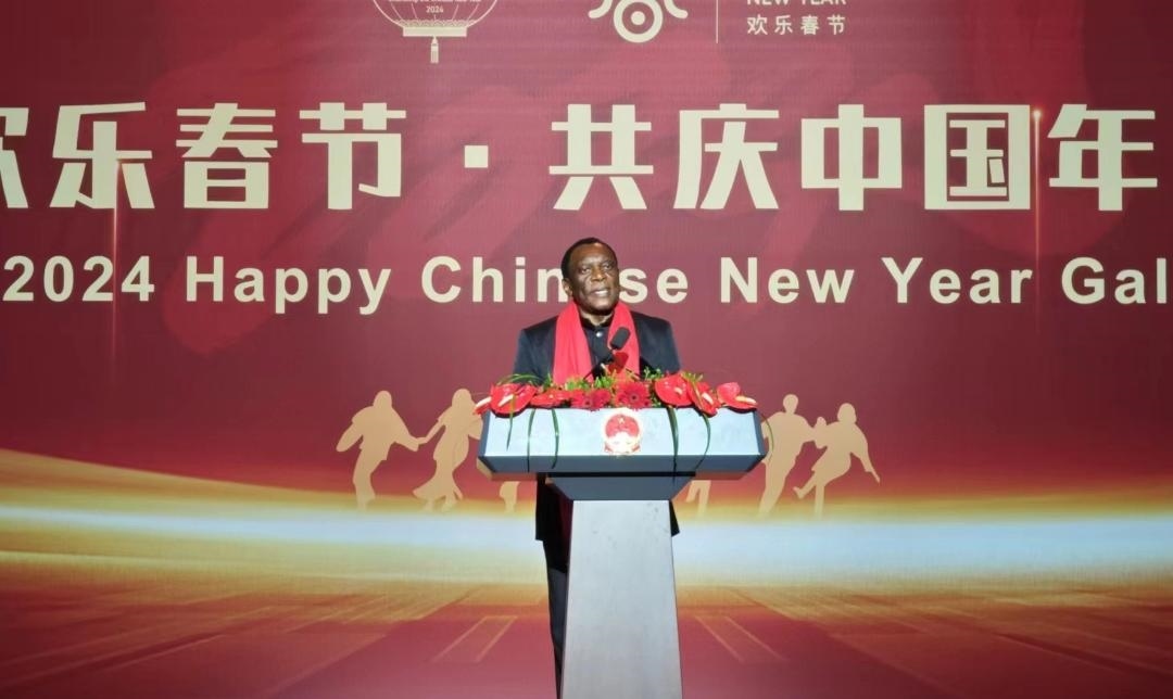 南非駐華大使謝勝文閣下致辭。中國(guó)駐南非大使館供圖