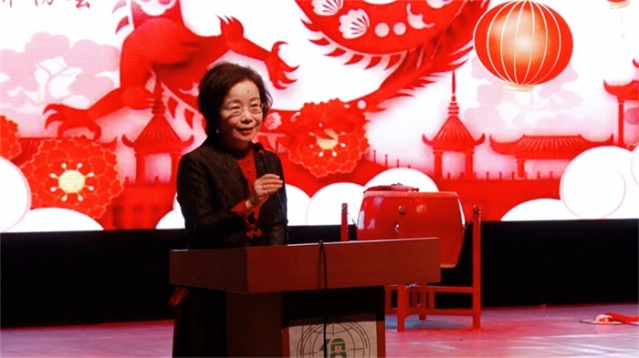 沈敏娟致辭。駐蒙古使館供圖