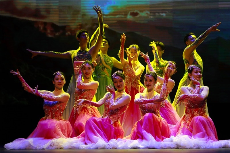 2024年“四海同春”慰?jī)S訪演團(tuán)亞太團(tuán)新西蘭惠靈頓演出現(xiàn)場(chǎng)。圖片由陸欣讌、孟韜、葉勇提供