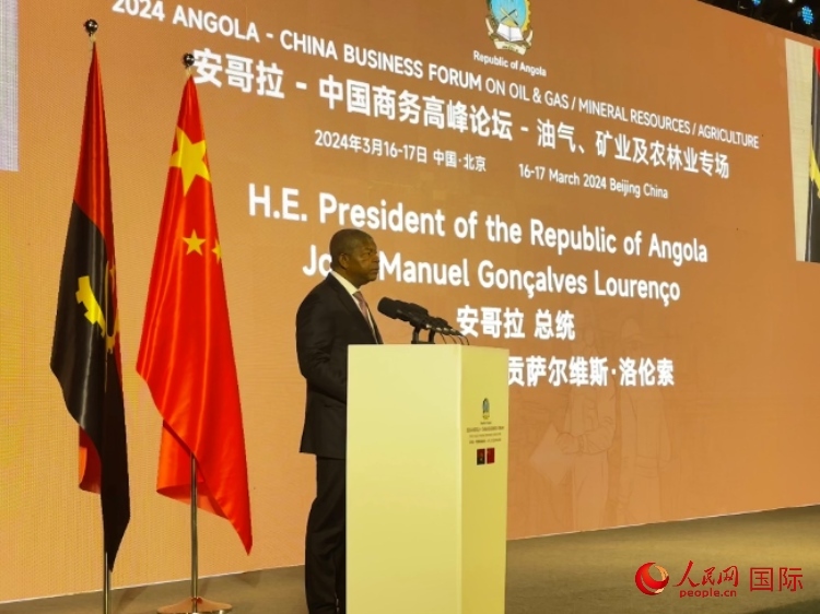 安哥拉總統(tǒng)若昂·曼努埃爾·貢薩爾維斯·洛倫索。人民網(wǎng)記者 張榮攝