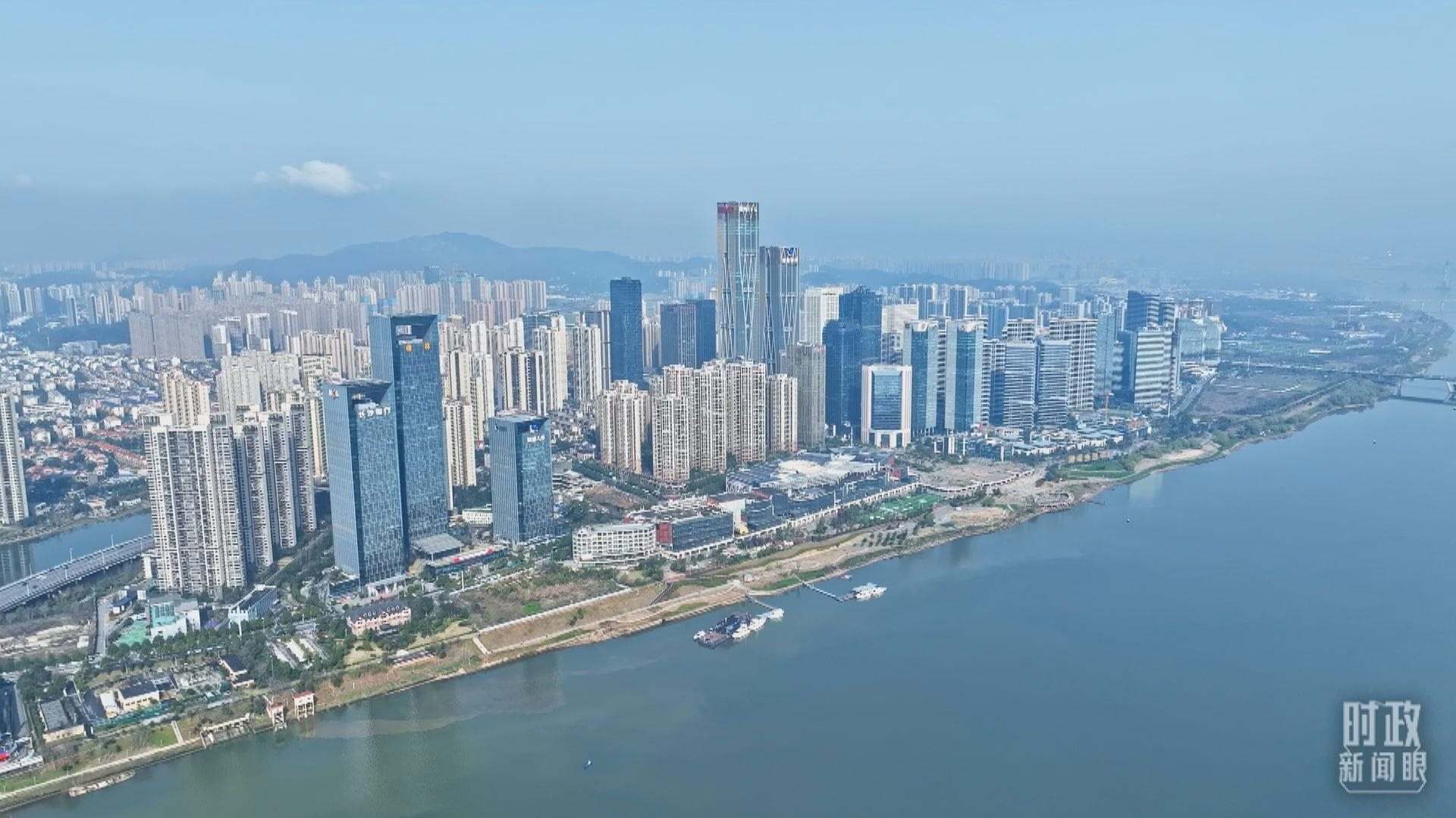 △俯瞰長沙。（總臺央視記者范凱拍攝）