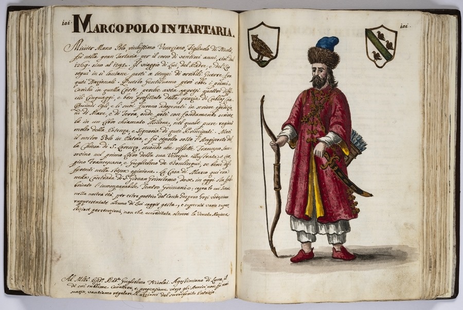 “馬可·波羅的世界”展覽的部分展品。威尼斯市立博物館基金會供圖