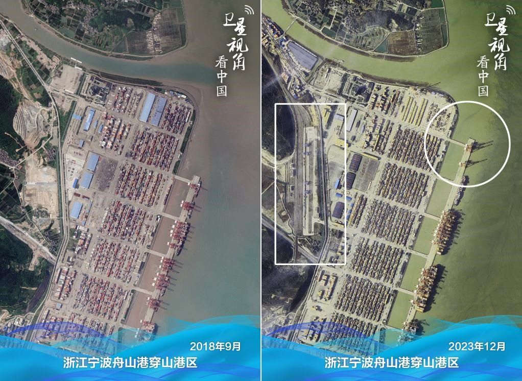 浙江寧波舟山港穿山港區(qū)新建1個(gè)泊位及鐵路穿山港站。