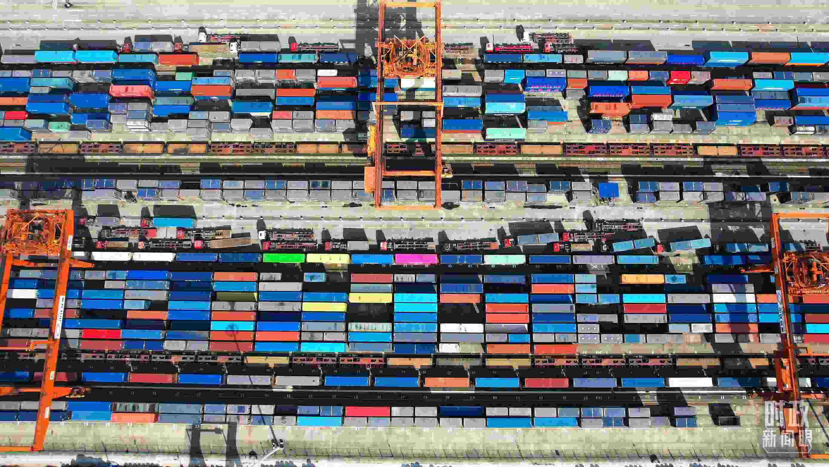 △重慶國(guó)際物流樞紐園區(qū)。（總臺(tái)記者楊洋拍攝）