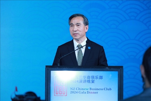 中國(guó)貿(mào)促會(huì)任鴻斌會(huì)長(zhǎng)。主辦方供圖