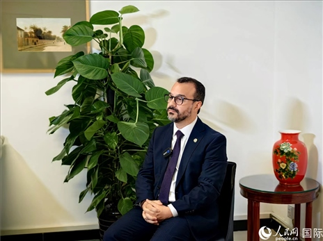 巴西文化部副部長卡西修斯·羅薩接受人民網(wǎng)專訪。人民網(wǎng)記者 符園園攝