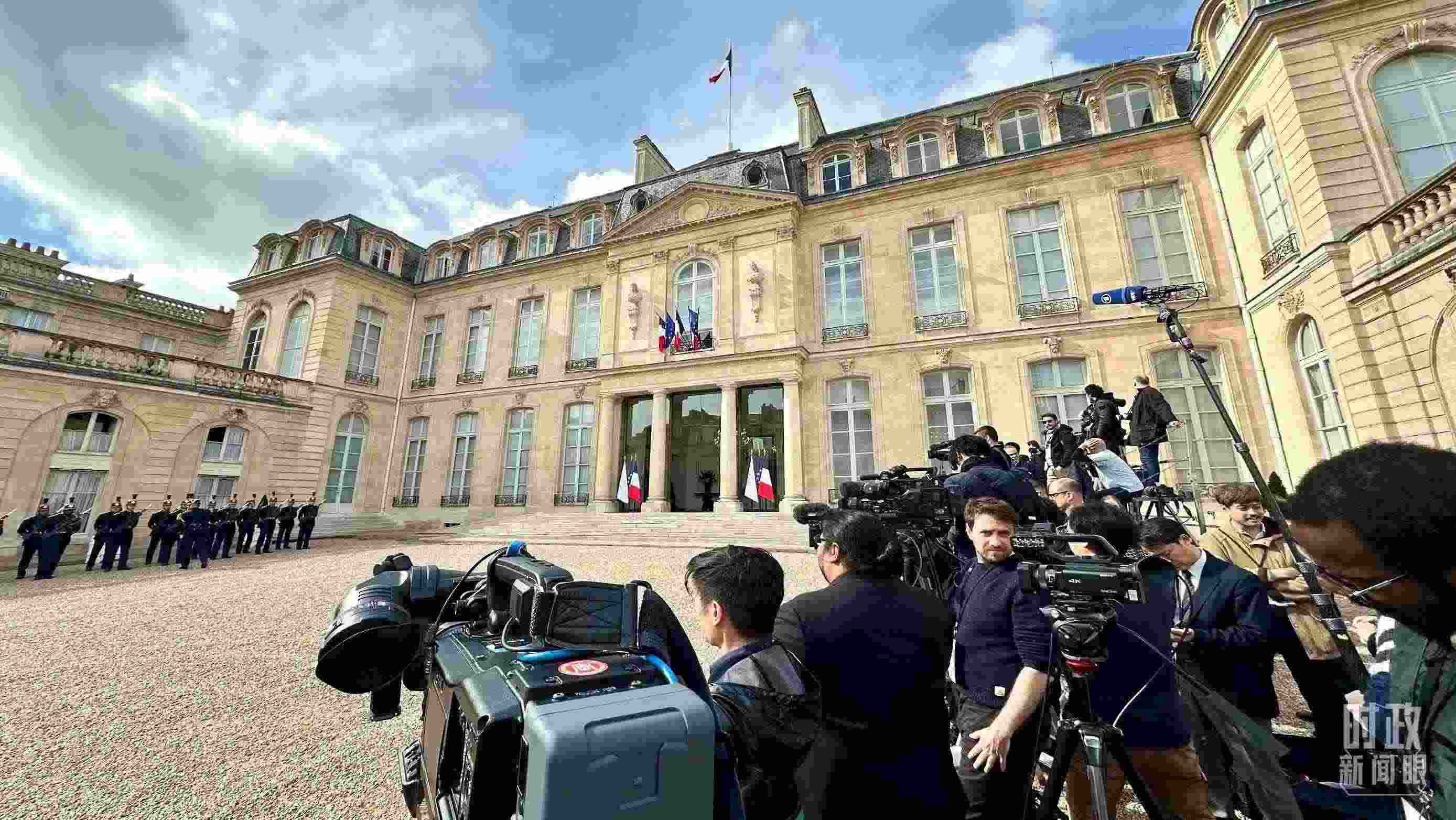 △愛麗舍宮。（總臺央視記者關舟拍攝）