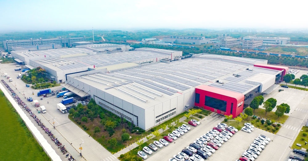 圖為德力西電氣蕪湖工廠（無人機照片）。（德力西集團供圖）