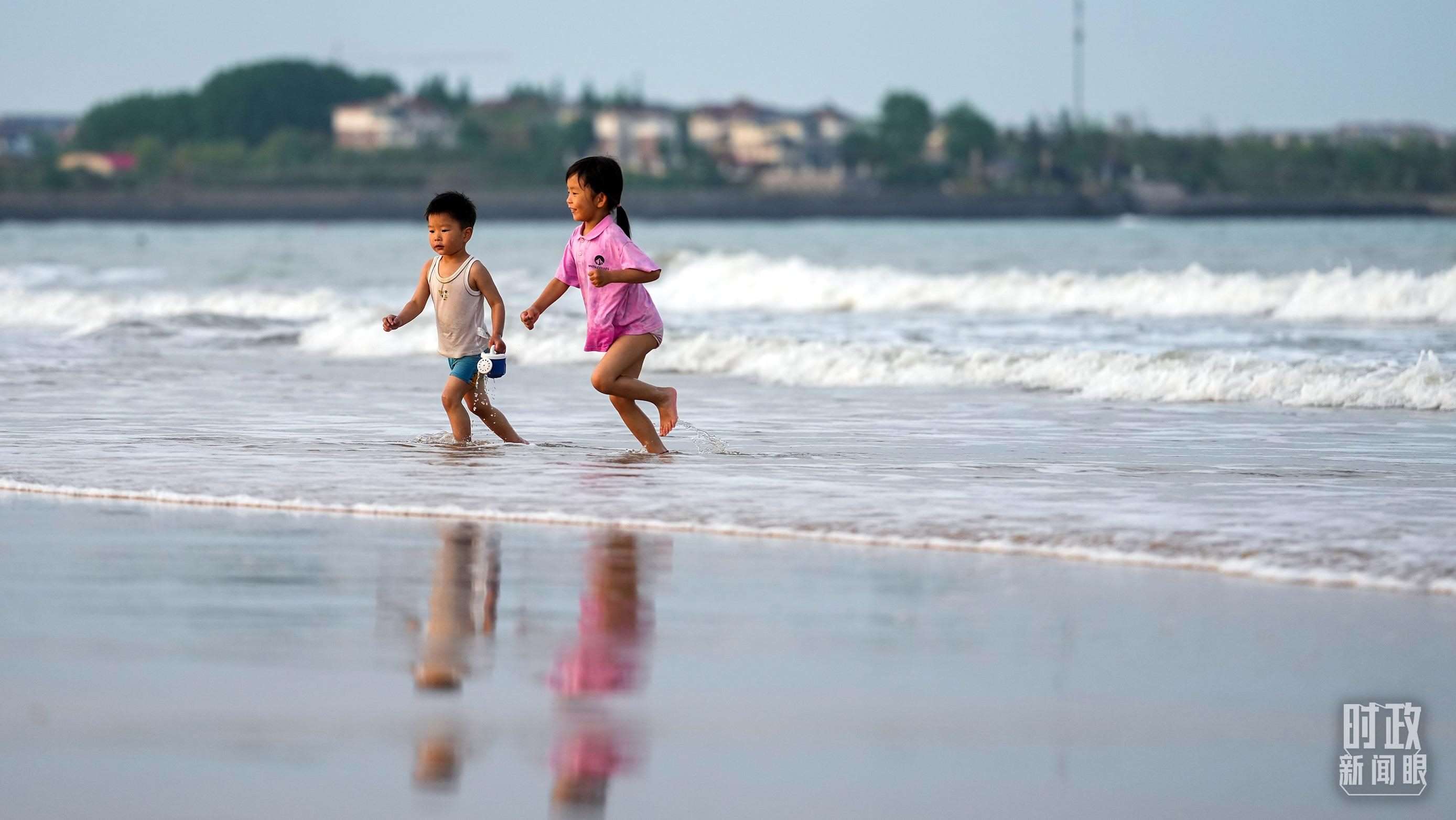 山東日照陽光海岸。（總臺國廣記者李晉拍攝）
