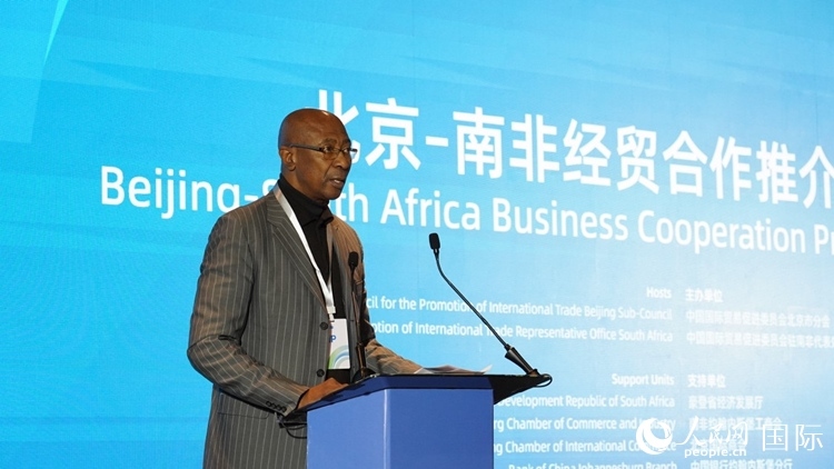 布萊克廳長致辭。人民網(wǎng) 劉暢攝