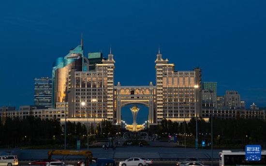 這是7月1日拍攝的哈薩克斯坦首都阿斯塔納街景。新華社記者 白雪騏 攝