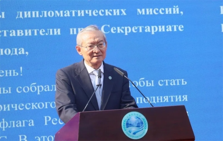 上合組織秘書長張明出席活動(dòng)并致辭。主辦方供圖